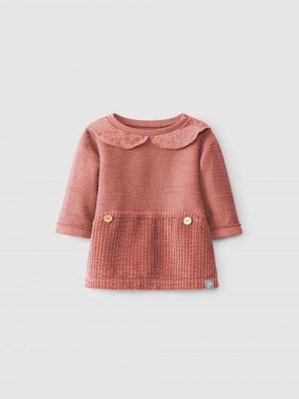 Robe peluche et velours c�tel� biologiques
