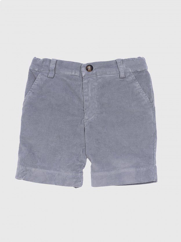 Short en velours micro-cannel�