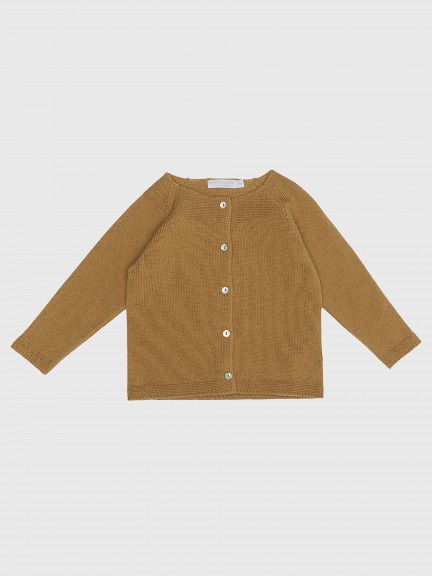 Gilet tricot� � col rond