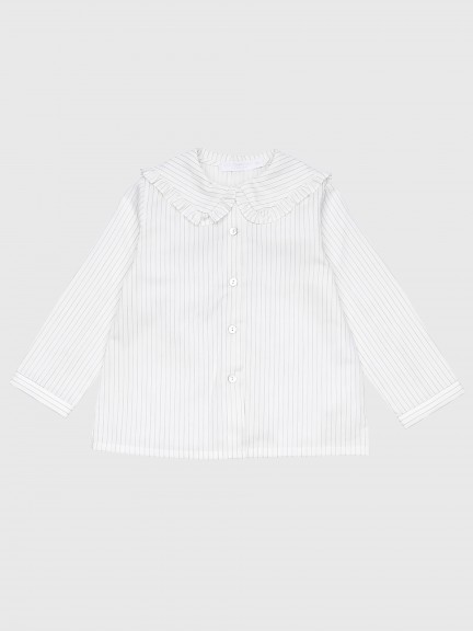 Blouse with baby collar