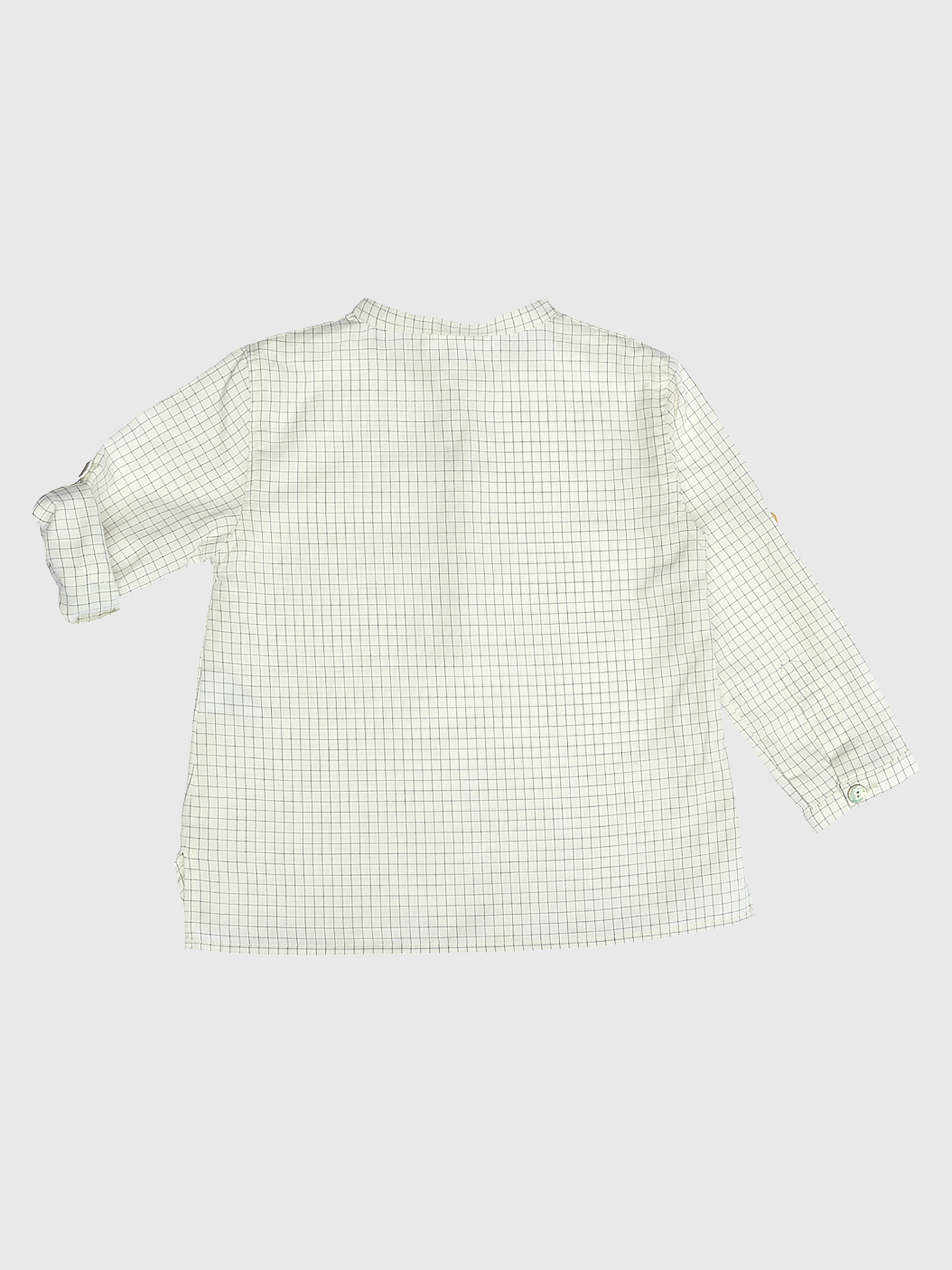 Camisa cuello mao a cuadros