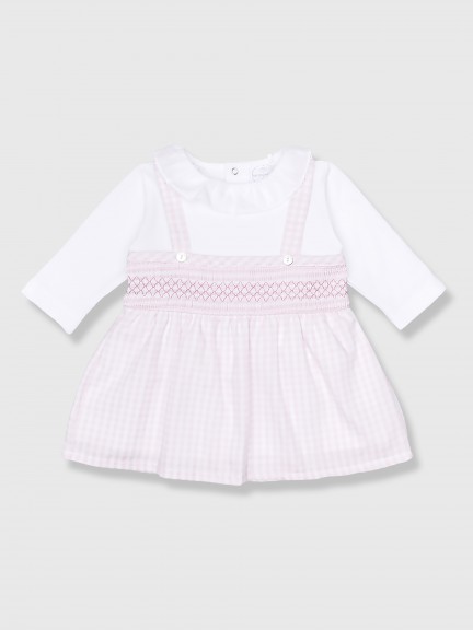 Vestido dos en uno a cuadros vichy Vestido dos en uno a cuadros vichy