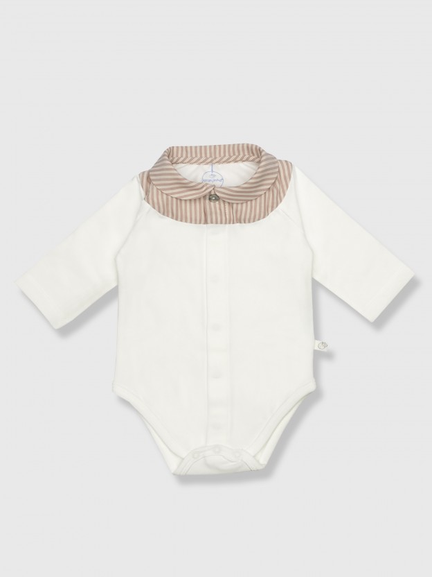 Front opening cotton bodyset
