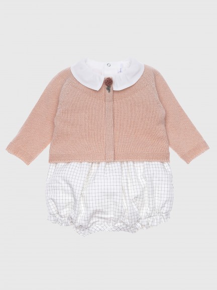 Two-in-one shortie and pullover set Two-in-one shortie and pullover set