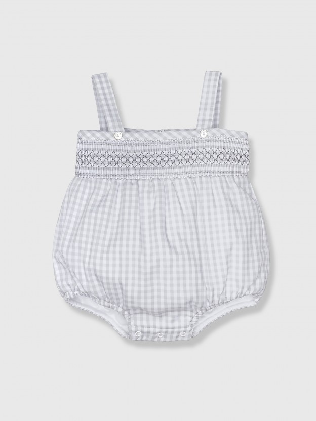 Gingham shortie with straps