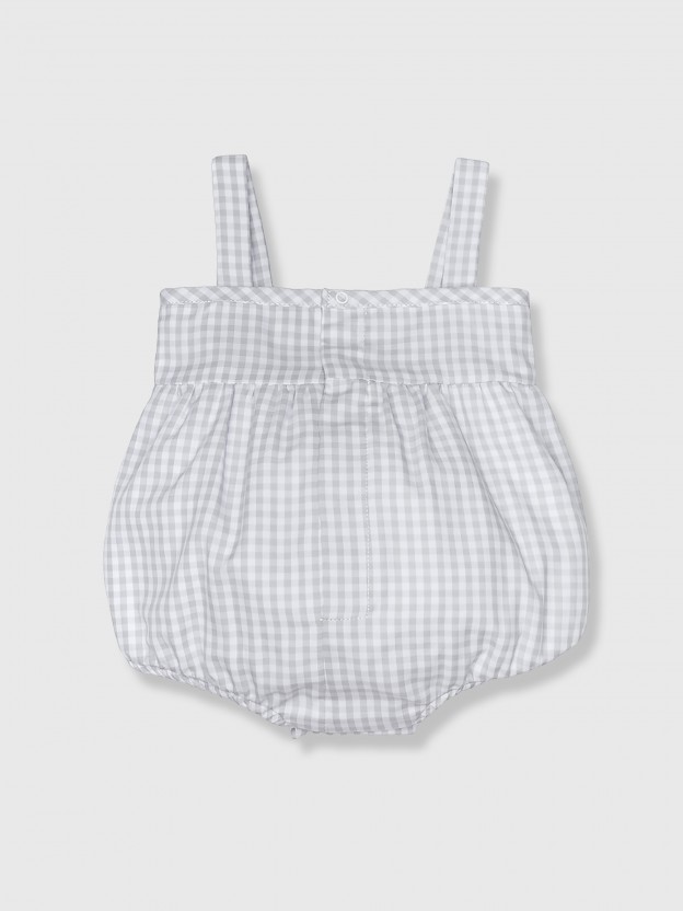 Gingham shortie with straps
