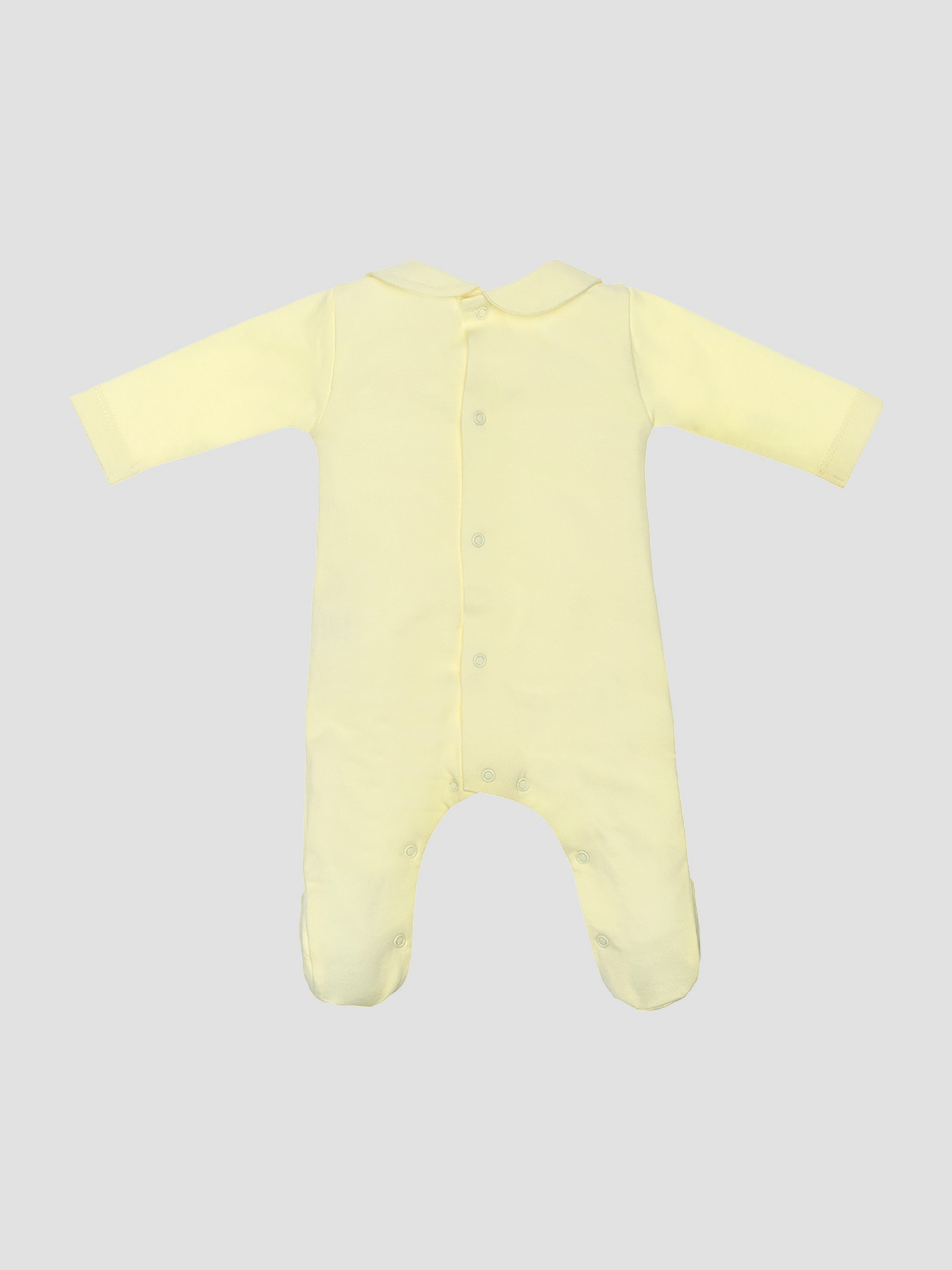 Babygrow à plissures et broderie