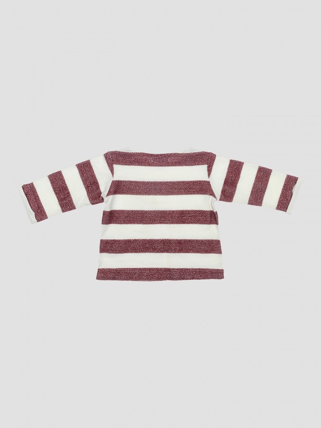 T-shirt manches longues bordeaux