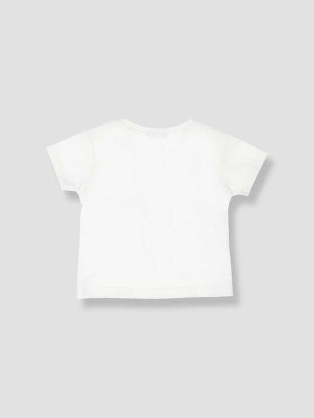 T-shirt avec imprim� aquarelle