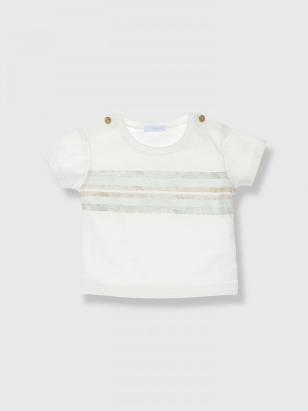 Camiseta con estampado de acuarela