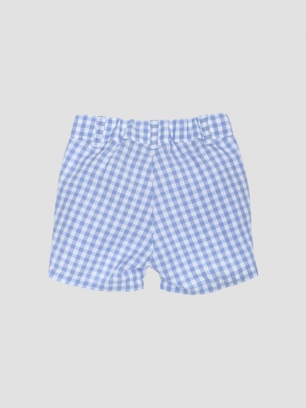 Pantalones cortos de tartán vichy Pantalones cortos de tartán vichy