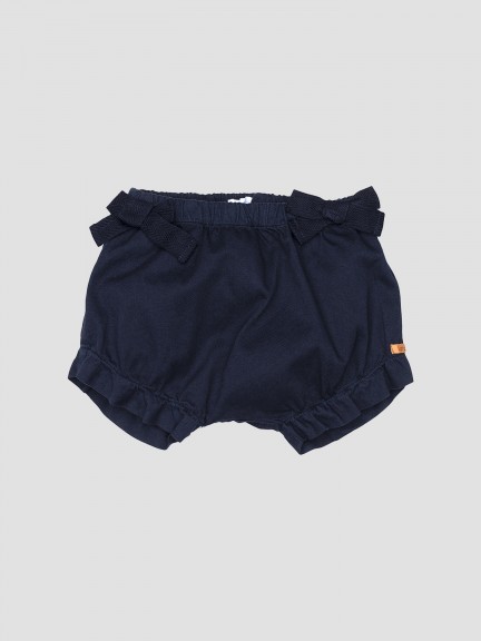 Canvas shorts with bows Canvas shorts with bows