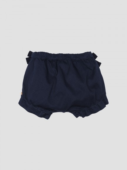 Canvas shorts with bows Canvas shorts with bows