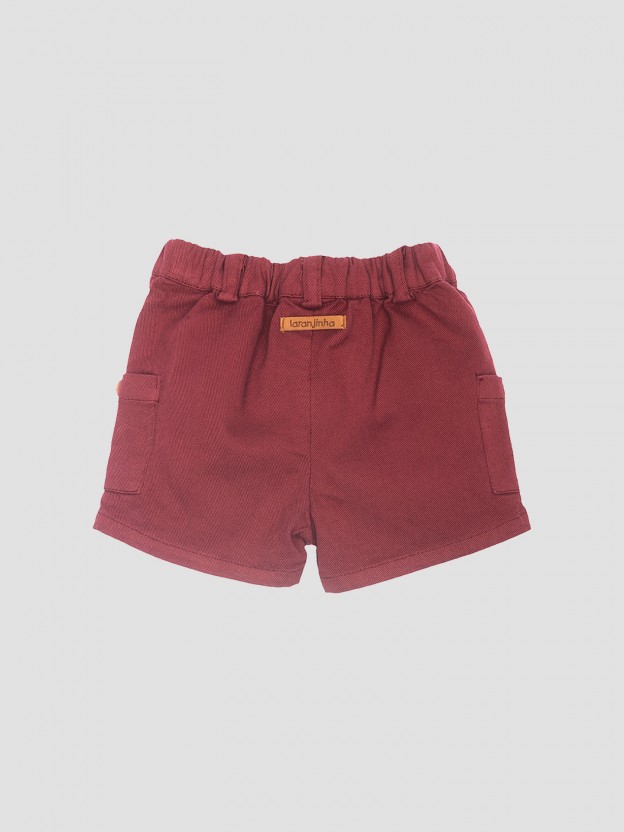 Pantalon corto con bolsillos
