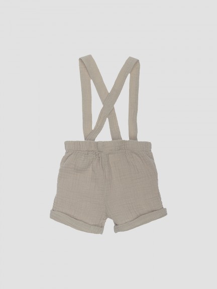 Shorts with diaper cloth fabric straps Shorts with diaper cloth fabric straps