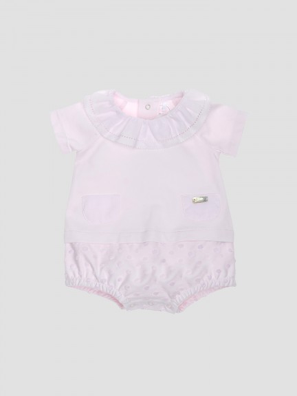Ensemble deux en un jacquard � pois