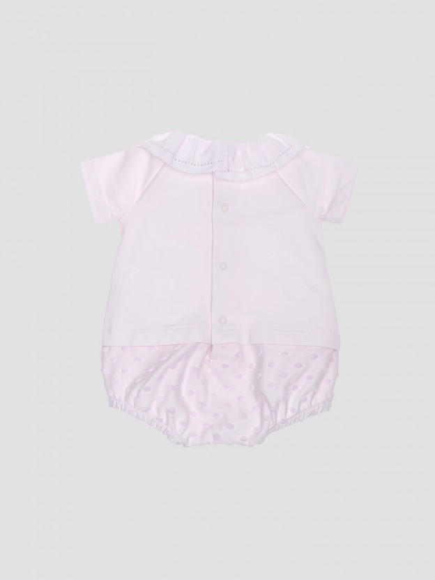 Ensemble deux en un jacquard � pois