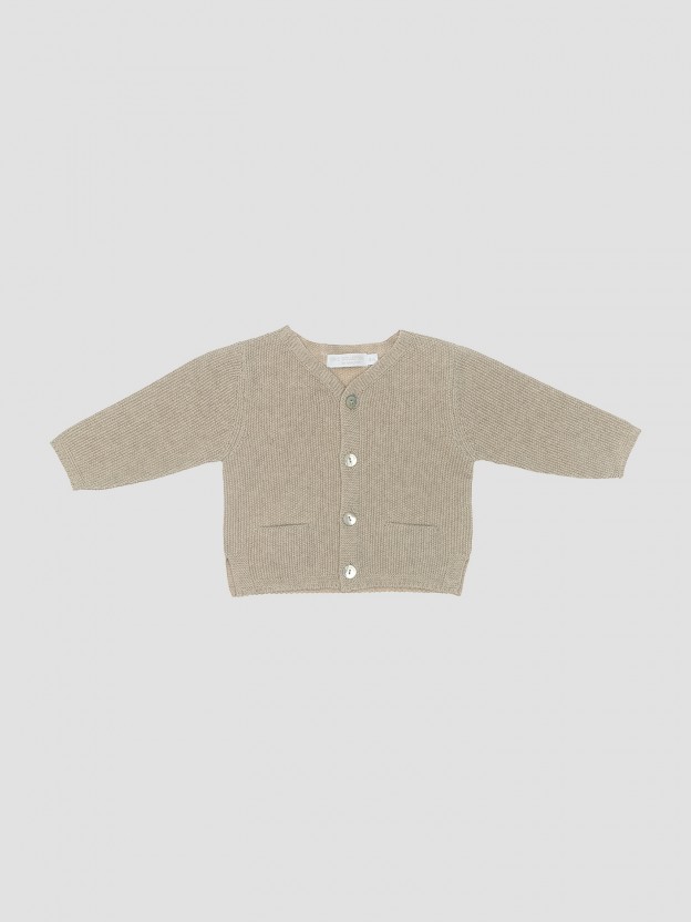 Gilet tricoté avec poches Gilet tricoté avec poches