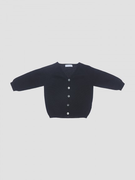 Chaqueta de punto con cuello en V Chaqueta de punto con cuello en V