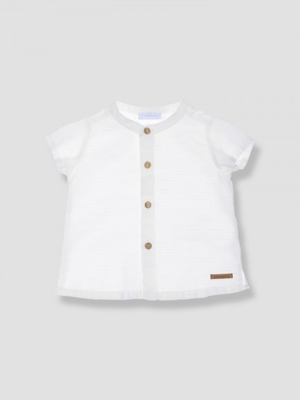 Textured cotton shirt