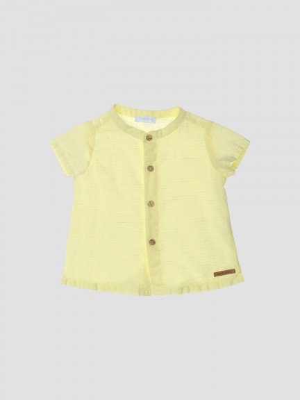 Camisa de algod�n texturizada