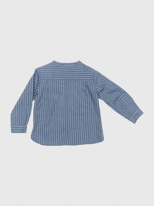 Striped indigo shirt