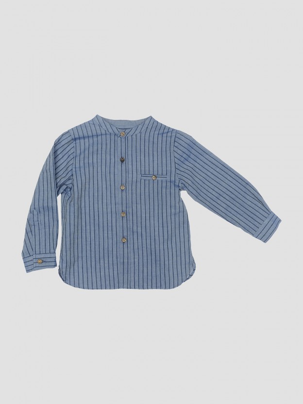 Striped indigo shirt