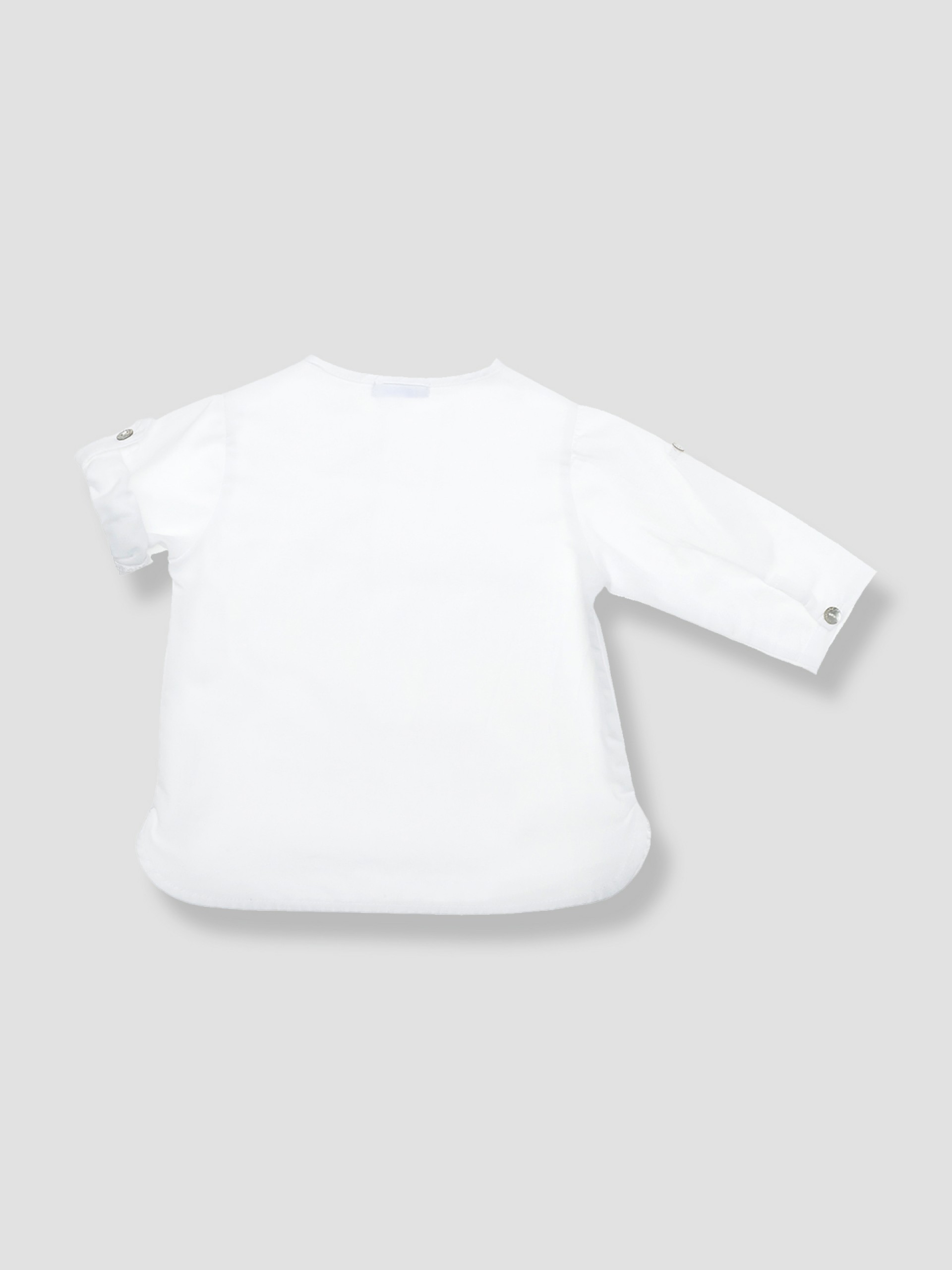 Shirt with round neckline