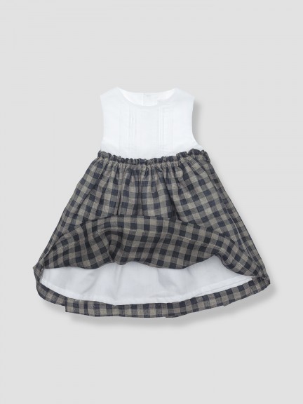 Checkered linen dress Checkered linen dress