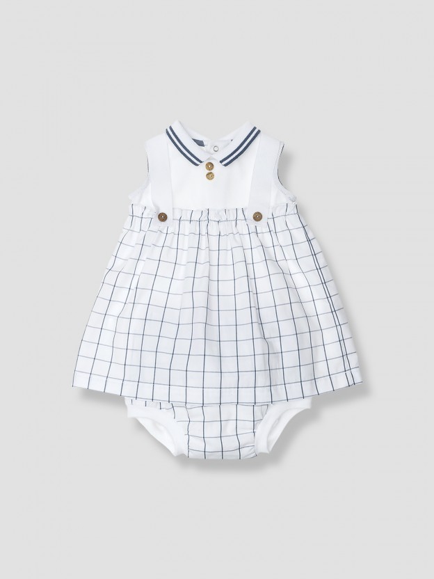 Two-in-one dress with nappy cover