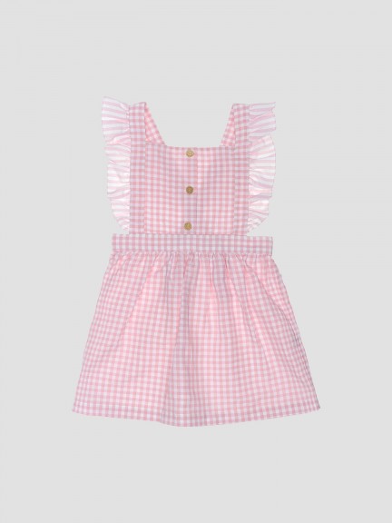 Vestido de tartán Vichy con tirantes Vestido de tartán Vichy con tirantes