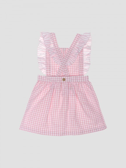 Vestido de tartán Vichy con tirantes Vestido de tartán Vichy con tirantes