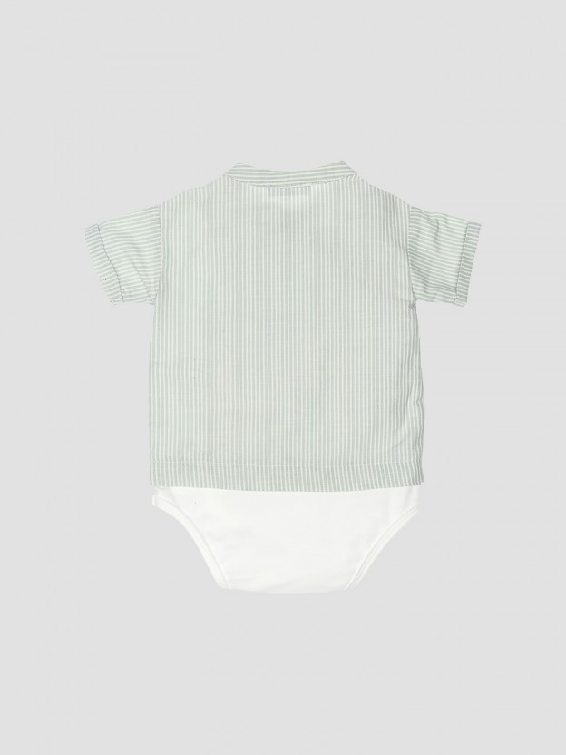 Body-chemise � col mao