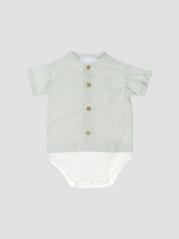 Body-chemise � col mao