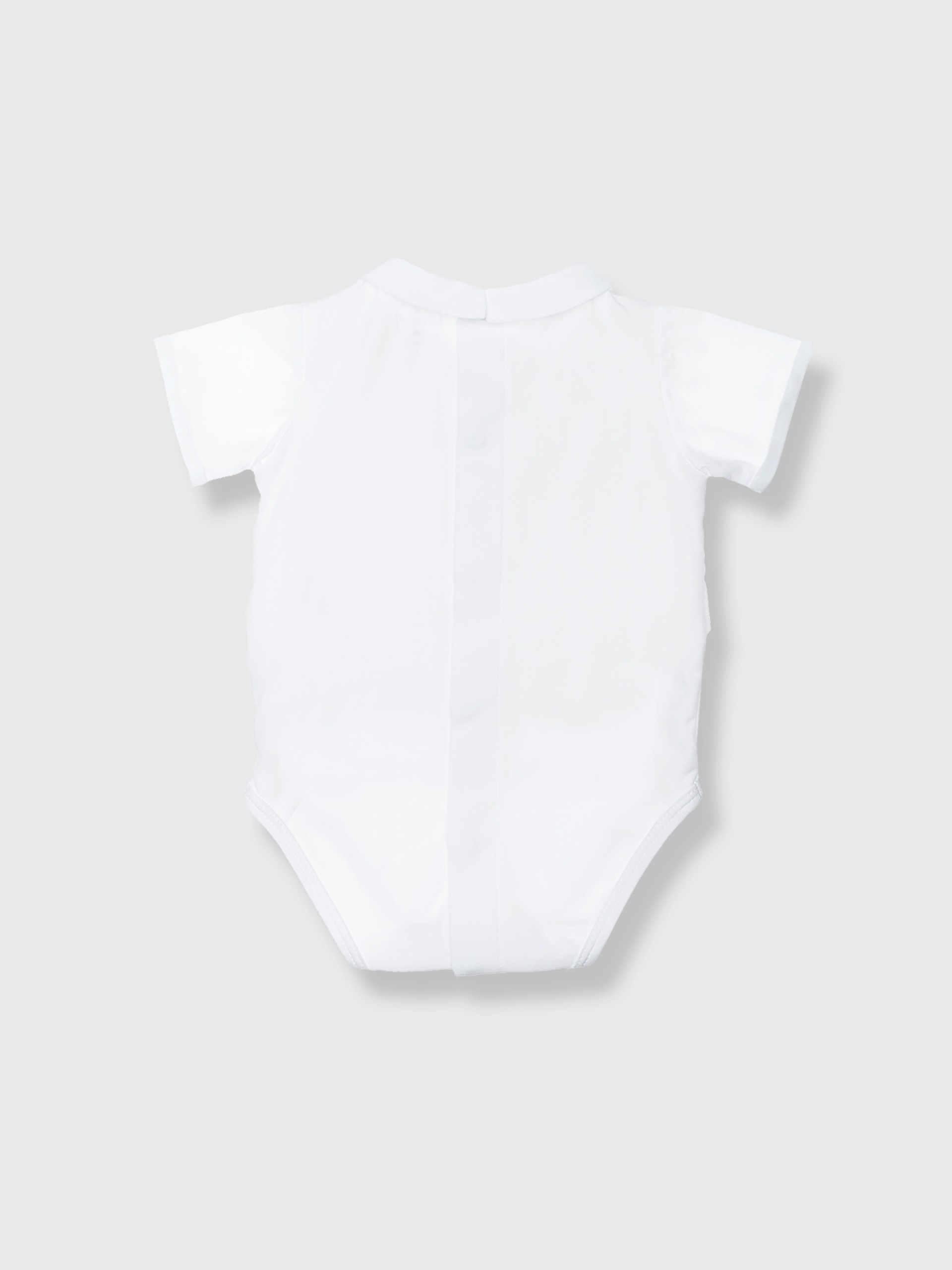 Body-camisa com gola redonda