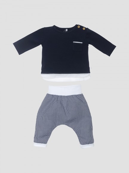 Set trousers and shirt with pocket Set trousers and shirt with pocket