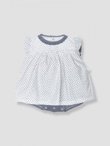 Body-robe fleurs et vichy Body-robe fleurs et vichy