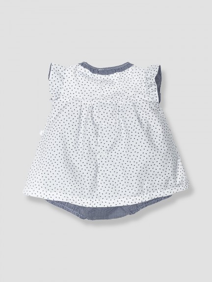 Body-robe fleurs et vichy Body-robe fleurs et vichy