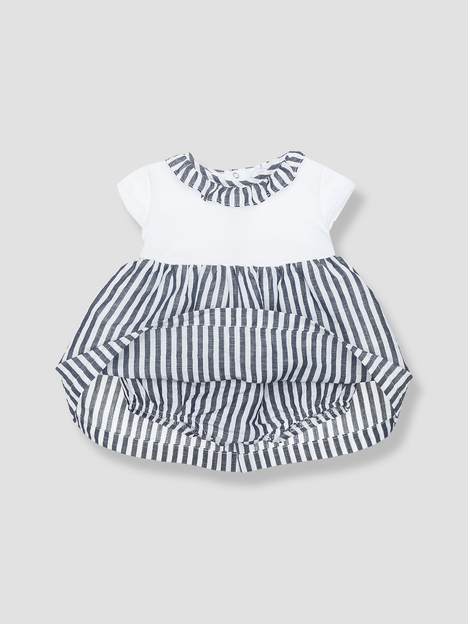 Body-vestido de riscas