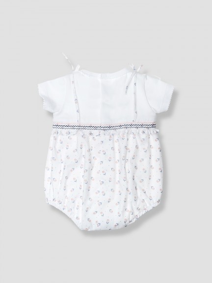 Two-in-one peonies printed shortie Two-in-one peonies printed shortie