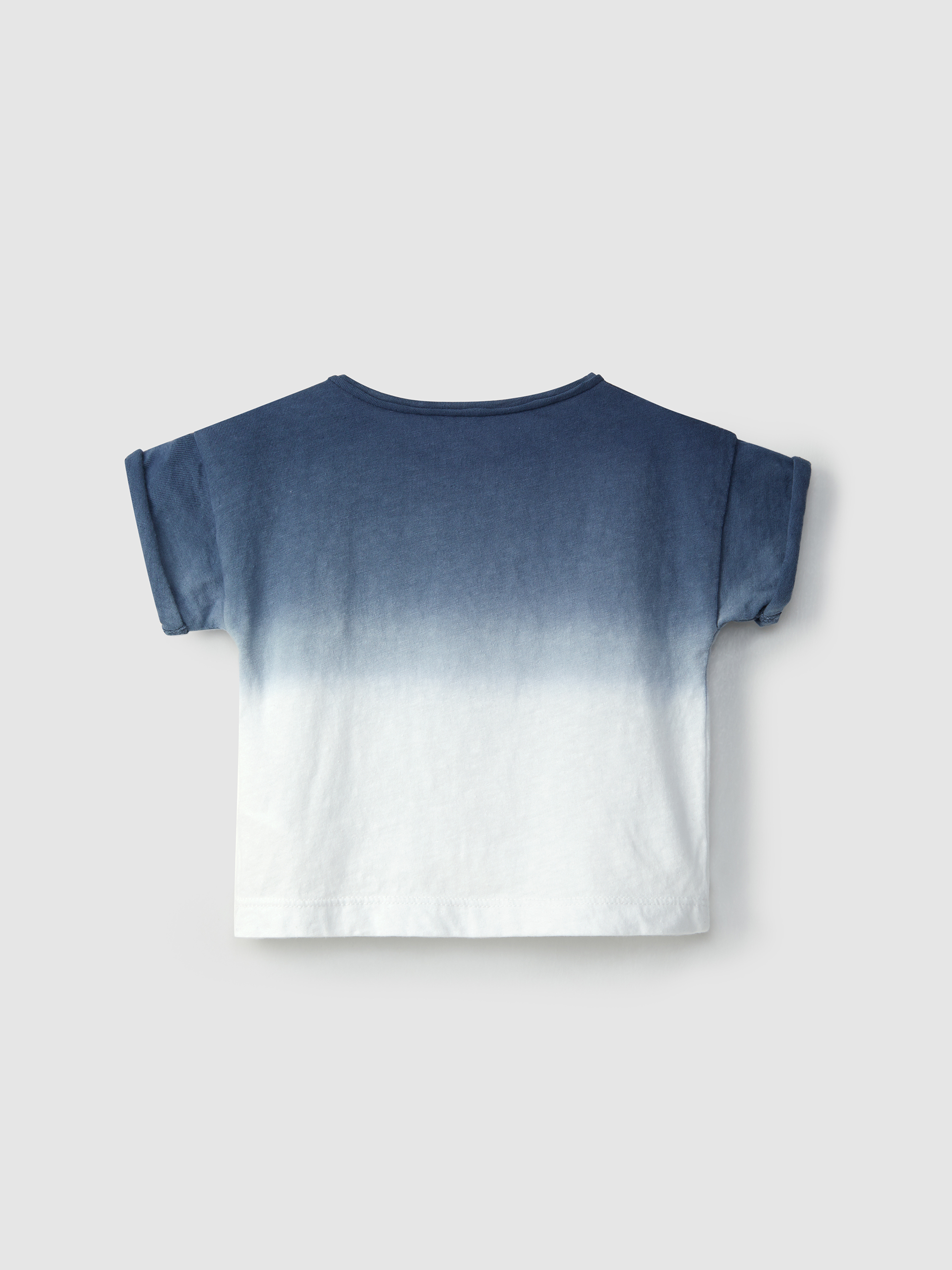 Set of two t-shirts, one dip dye and one printed