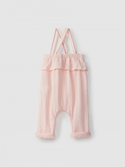 Conjunto de peto plumeti con volantes + camiseta Conjunto de peto plumeti con volantes + camiseta