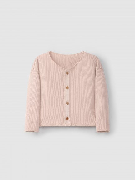 Ribbed organic cotton jacket Ribbed organic cotton jacket