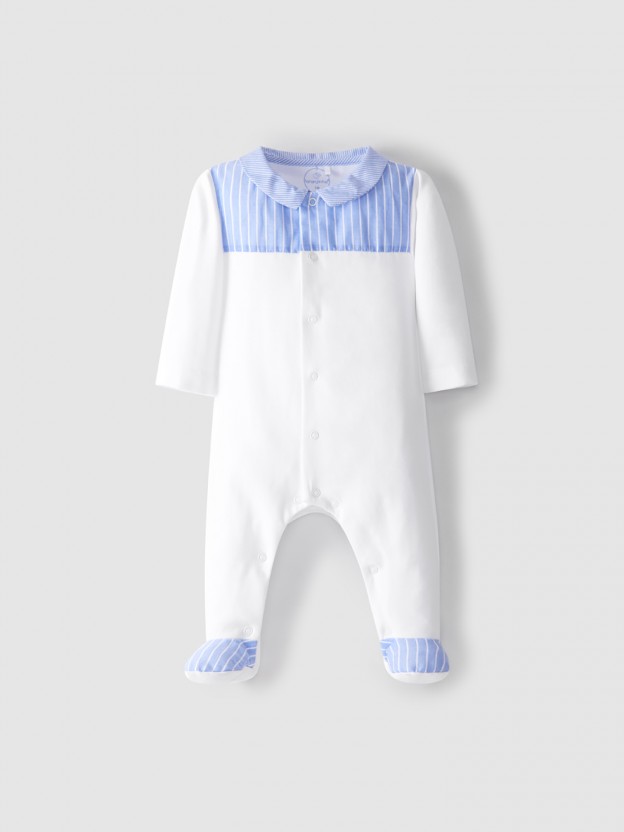 Pijama de algod�n a rayas