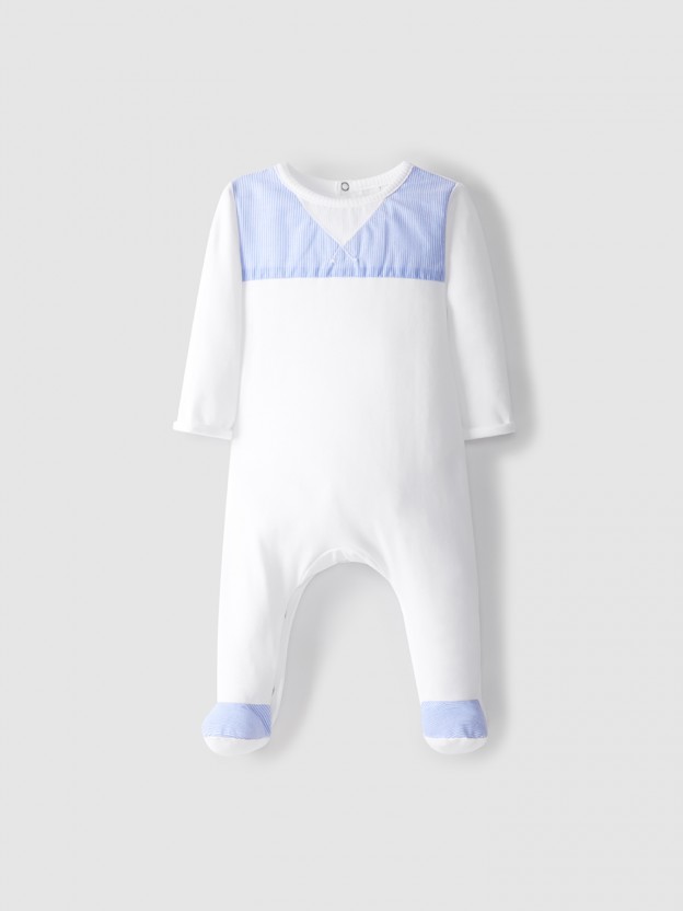 Pijama de algod�n a rayas
