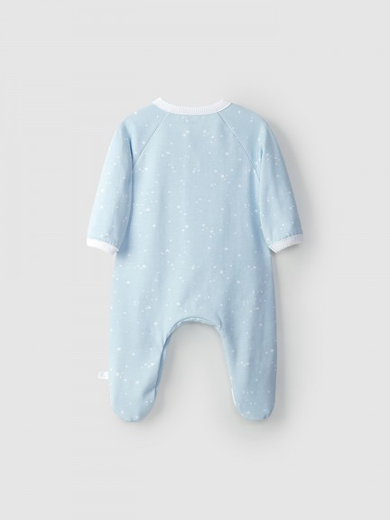 Babygrow stars round neckline Babygrow stars round neckline