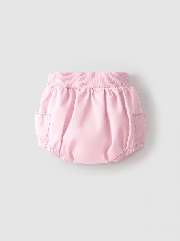 Tapa-fraldas com bolsos dos lados