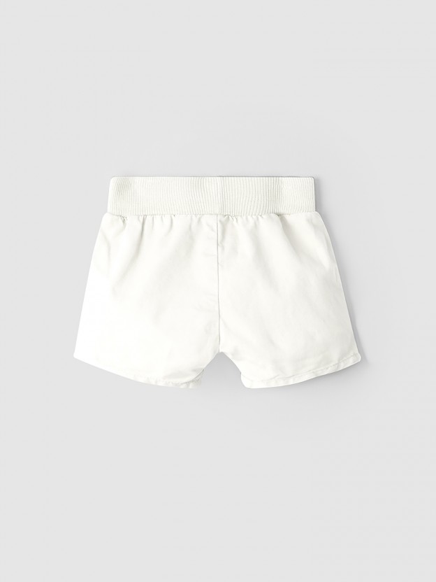 Shorts with ribbed jersey waistband Shorts with ribbed jersey waistband