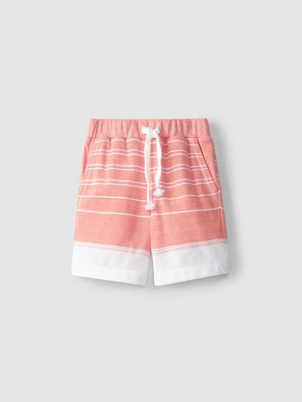 Short piqué à rayures Short piqué à rayures