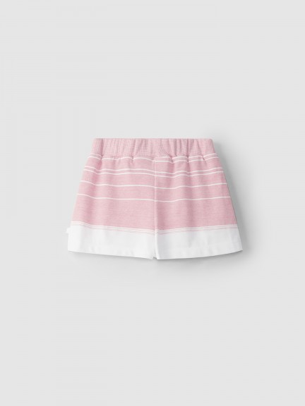 Wide striped pique shorts Wide striped pique shorts